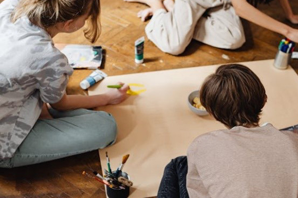 Kids Doing art and craft