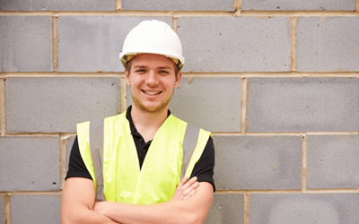 Man in construction hat