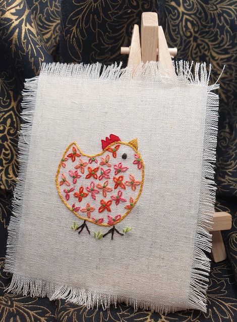 Lasy Daisy Chook Embroidery Workshop