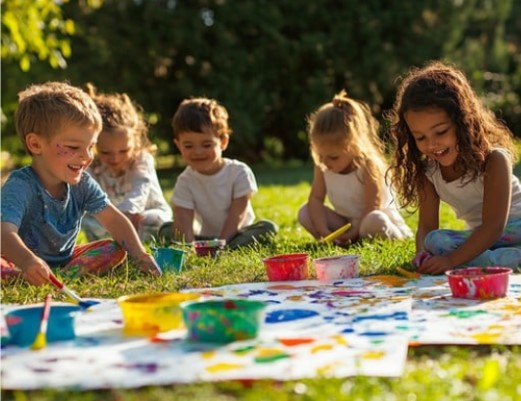 SJ Little Learners Play in the Park - Paint and Play Session