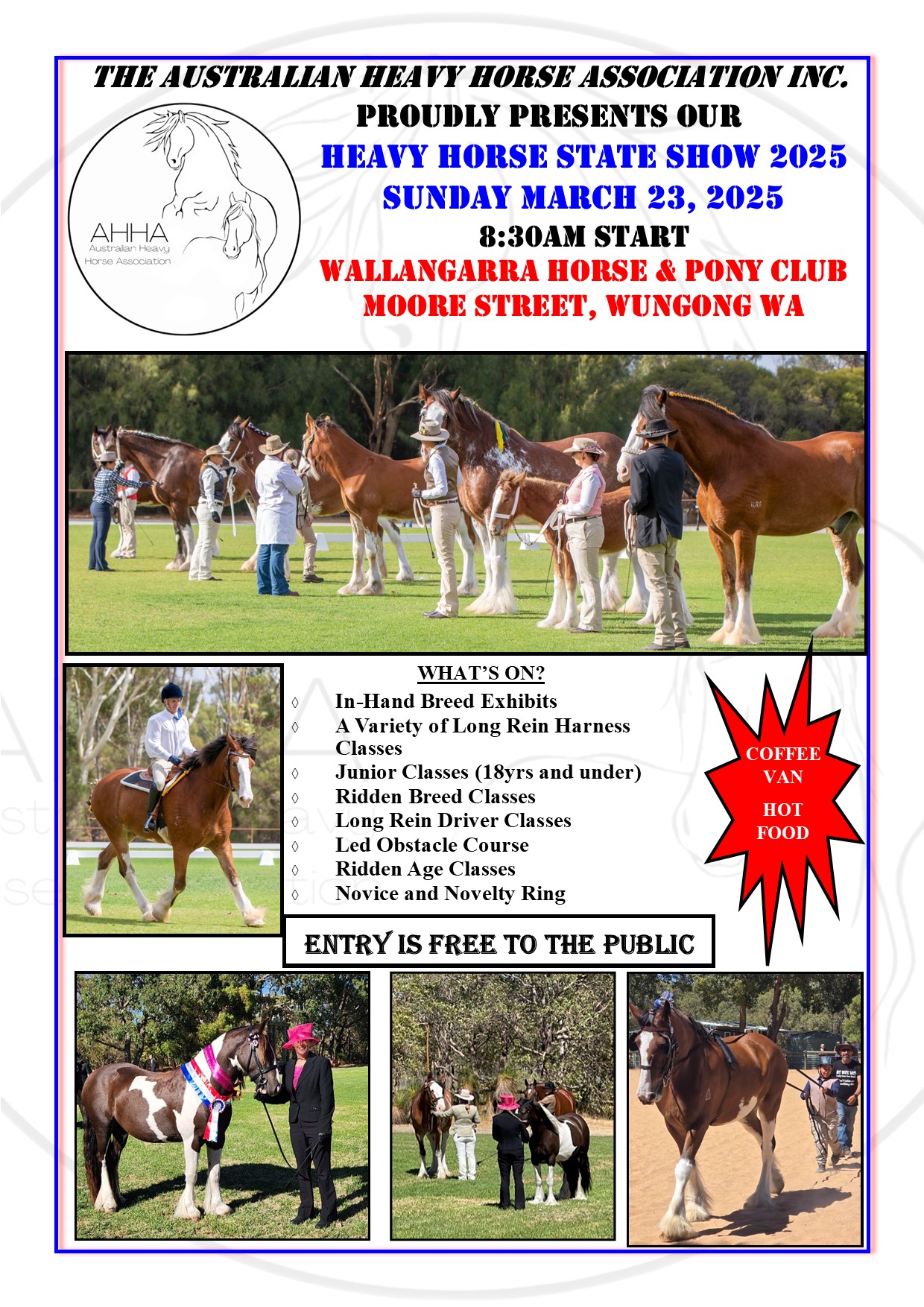 Australian Heavy Horse Association Inc. WA Branch 2025 Heavy Horse State