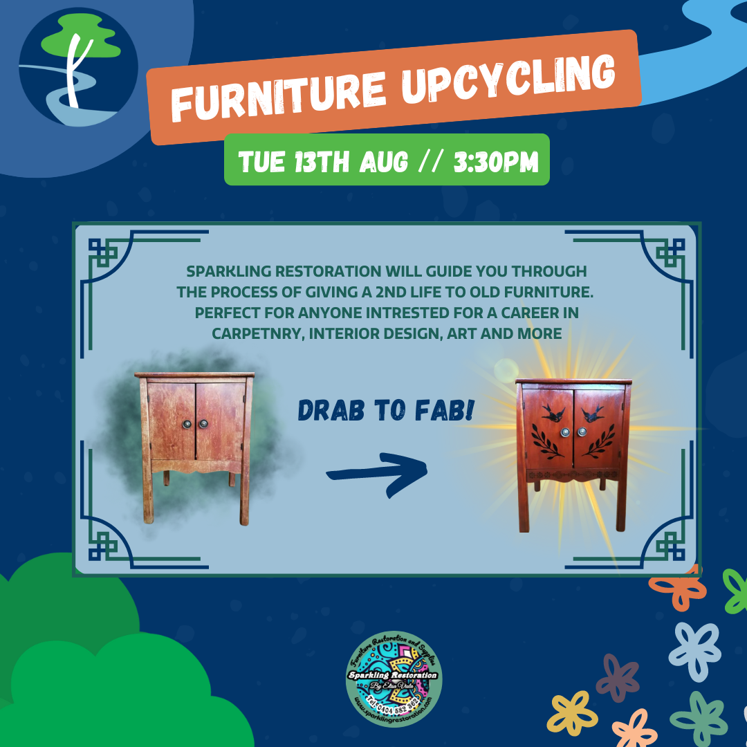 FURNITURE UPCYCLE ARVO: ft Sparkling Restoration // Youth Space Activity